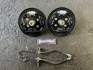 96-00 Honda Civic Rear Drum Backing Plate Set EK S04 L&R Oem DX LX CX HX - Picture 1 of 15