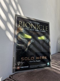 LEGO Bionicle Special Trading Card Game Store Poster Rare Quest For The Masks