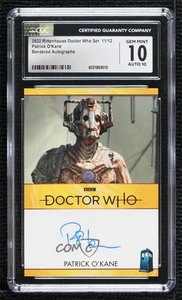 2022 Doctor Who Series 11 & 12 Bordered Patrick O'Kane CGC 10 Gem Mint Auto 1d8f - Picture 1 of 3