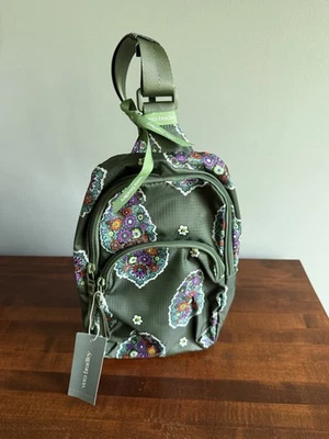 NWT VERA BRADLEY Loman Sling Backpack Kew Gardens Green - Image 1 of 4