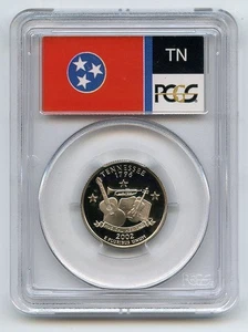 2002 S 25C Clad Tennessee Quarter PCGS PR70DCAM - Picture 1 of 2