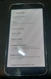 Samsung Galaxy S5 Neo SM-G903W 16GB Black, BELL LOCKED - Photo 1 sur 17
