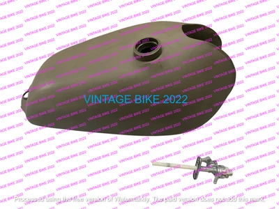 TANQUE DE COMBUSTIBLE YAMAHA XT 500 TT ACERO CRUDO MODELO 1980 + Grifo/APTO PARA Foto 1 de 4