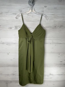 Max & Cleo Kleid Damen 8 Grün Empire Taille Spaghettiträger Spitzenbesatz Midi - Bild 1 von 11