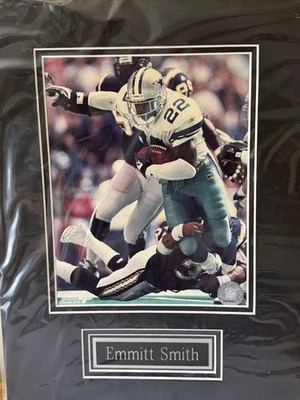 Foto doble mate Emmitt Smith Dallas Cowboys 12x16 - NFL con licencia oficial - Foto 1 de 4