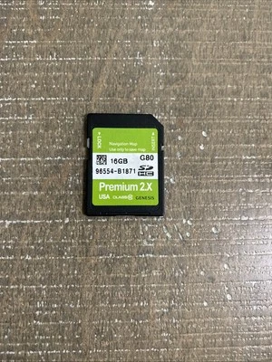 USED OEM GENESIS G80 NAVIGATION MAP SD CARD 96554-B1871 - Image 1 of 2