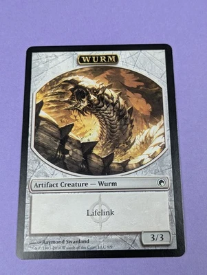 MTG Magic: Scars of Mirrodin Tokens: Wurm #9/9 Token - NM - Image 1 of 3