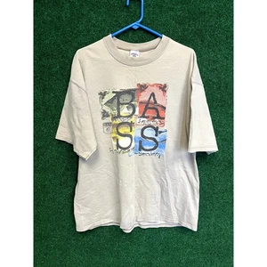 90s Tan Bass Fishing Single Stitch T-Shirt Size XL Unisex Gift - Picture 1 of 5
