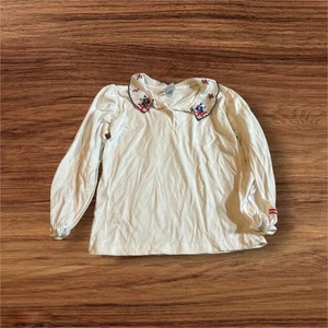 Vintage stunning osh kosh b'gosh embroidered fancy top holiday size 6 - Picture 1 of 9