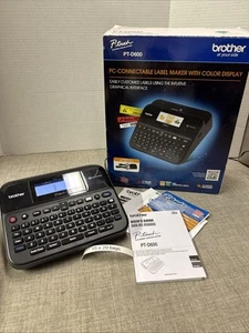 Brother P Touch Label Maker PT-D600 Caja de Pantalla a Color PC Mac Probada Funcionando - Imagen 1 de 5