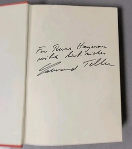 Energy & Conflict - The Life And Times Of Edward Teller- Signed By Edward Teller - Imagen 1 de 3