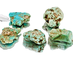 Lot Turquoise Loose Gemstones Raw Rough Stone Crystal Natural Rock Gem Healing - Picture 1 of 6