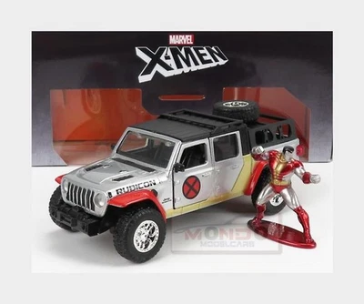 1:32 JADA 吉普角斗士皮卡 2021 带 X 战警人偶银色 JADA253223012 MMC — 第 1/2 张图片