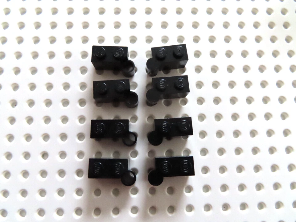 Lego 4 Paare Scharnierstein Klappscharnier 3830 3831 1x4 schwarz - Bild 1 von 1