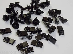 50  Chrysler Plymouth Dodge Fender Bolts & Long "U" Nuts 5/16-18 x 1-3/16" Mopar - Picture 1 of 4