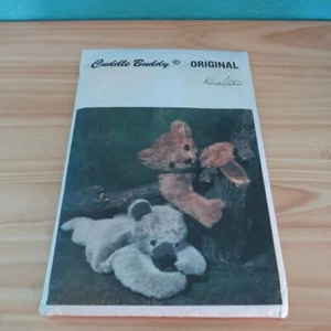 2 cuddle buddy original uncut pattern 771 Large Bear and Large Mountain Lion. - Picture 1 of 3