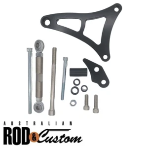 1969-Later Ford 289-302 Windsor Black Billet Alternator Bracket Drivers Side RHS - Picture 1 of 3