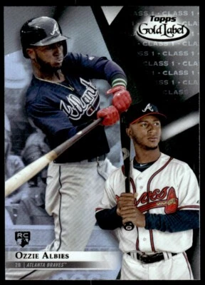 2018 Topps Gold Label Class 1 Ozzie Albies Atlanta Braves #10 R56 - Image 1 of 2
