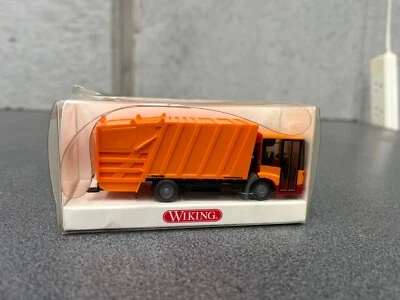 Wiking HO 1/87 Mercedes Benz Garbage Waste Truck Orange 6390226 Vintage In Box - image 1 of 4