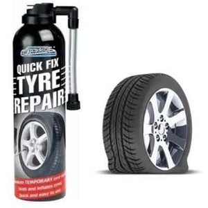 QUICK FIX CAR-Pride EMERGENCY FLAT TYRE INFLATE PUNCTURE REPAIR KIT 300ml - UK - Picture 1 of 5
