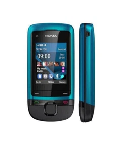 Nokia C2-05 Handy Blue petrol 2 Zoll Display Bluetooth USB Kamera Neu - Bild 1 von 1