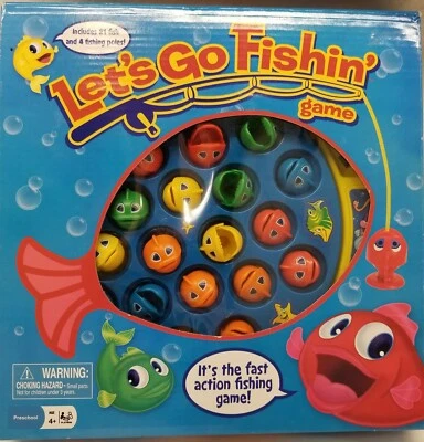 Let's Go Fishin' Game by Pressman - NO missing pieces - Tested Working - Nice - Image 1 of 3