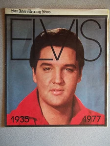 1977 Insert, San Jose Mercury News - Covers ELVIS PRESLEY's Death - Picture 1 of 1
