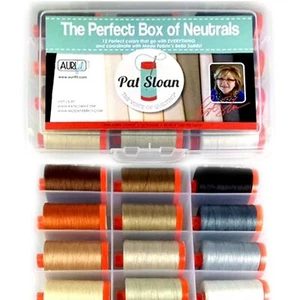The Perfect Box of Neutrals Aurifil Thread 50 wt Cotton by Pat Sloan PSNB5012 - Picture 1 of 1