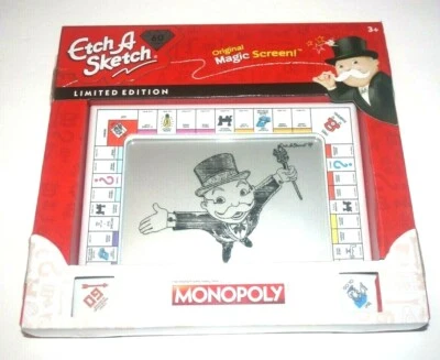 Juguete de dibujo Etch A Sketch Monopoly edición limitada con pantalla mágica NUEVO Foto 1 de 3