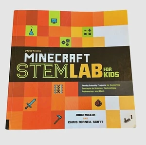 Unofficial Minecraft STEM Lab For Kids Activity Book Family Friendly Projects - Picture 1 of 12