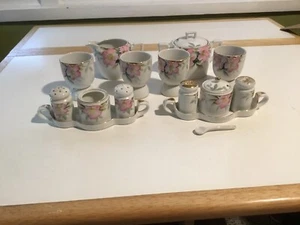 15 Pcs NORITAKE AZALEA BREAKFAST SET EGG CUPS SUGAR CREAMER SALT PEPPER TRAY ETC - Picture 1 of 10