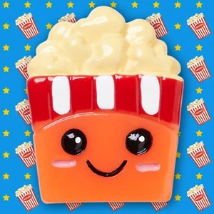 3D Movie Theater Buttered Popcorn Bucket Shoe Charm Red Cutesy NWT For Crocs  - Picture 1 of 4