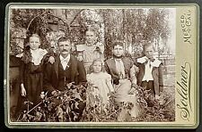 Cabinet card Merced California family Soldner Gallery circa 1890s