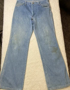Maverick Womens Jeans 31 Made In USA Embroidered Vintage 70s 80s - Picture 1 of 12