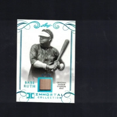 Tarjeta de asiento de estadio usada Leaf Game 2017 Babe Ruth New York Yankees 42/50 LML75 Foto 1 de 2