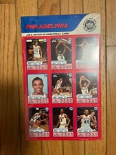 1985 JMS mint sealed Philadelphia 76ers uncut card set ~ Dr. J ~ Charles Barkley