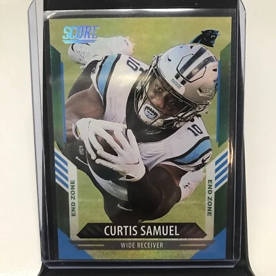 CURTIS SAMUEL 3/6 SSP 2021 Panini Score END ZONE PARALLEL #203 Carolina Panthers - Image 1 of 4