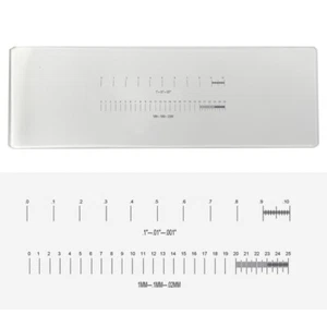 Microscope Micrometer Calibration Slides Reticle Ruler Optical Glass Ruler Slide - Picture 1 of 8