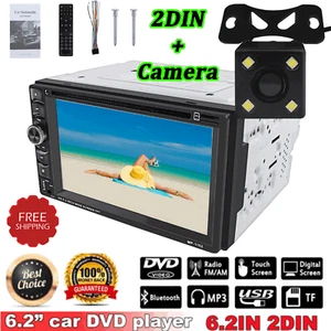 2 Din Bluetooth DVD CD Car Stereo Radio FM USB Mirror Link For GPS Fit for Chevy - Bild 1 von 12