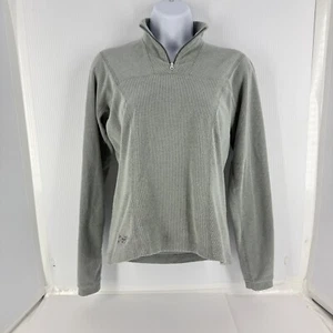 Arc'teryx 1/4 Zip Pullover Womens XS Light Gray Lightweight Fleece Sweater - Picture 1 of 11
