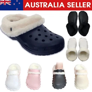 Winter Croc Shoes Clogs Replacement Fur For Croc Liners Insoles Inserts Furry - Picture 1 of 18