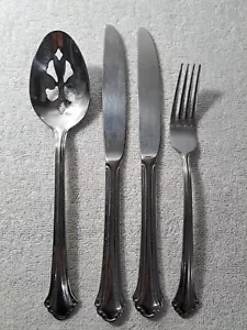 4 PC Vintage Pfaltzgraff MERIDIAN Stainless 18/0 Glossy Flatware Lot - Picture 1 of 8