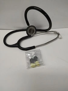 ADC Adscope - Lite Series Stethoscope BLACK W/ Ear Tip Replacements "NEW" - Picture 1 of 6