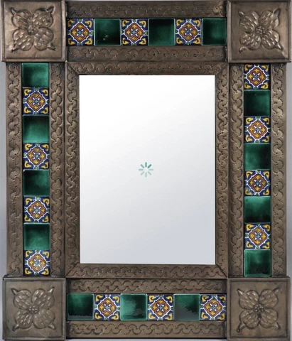 Square Tin Tile Mirror Cover