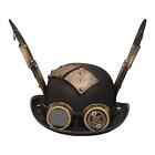Steampunk Goggles Black Top Hat Accessoires Costume Party Jazz Hat Head Wear