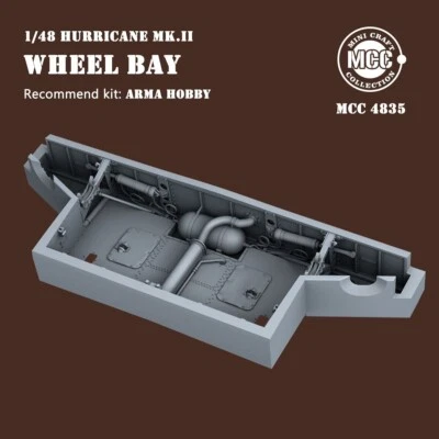 MCC 4835 1/48 Hurricane Mk.II Wheel bay for ARMA Hobby - Image 1 of 4