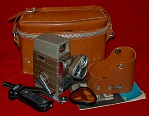 VINTAGE Bell & Howell Model 393 Perpetua Electric Eye 8mm Movie Camera USA 1958 - Picture 1 of 9