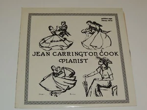 JEAN CARRINGTON COOK pianist Lp RECORD GOLDEN AGE STEREO 1018 US 1981 RARE - Imagen 1 de 2
