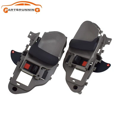 Par de manijas interiores de puerta izquierda y derecha gris para Chevy / GMC C1500 K2500 1995-99 Foto 1 de 4