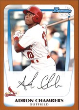 2011 Bowman Prospects Orange #BP90 Adron Chambers /250 